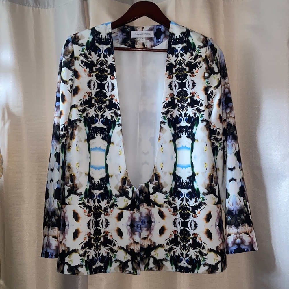 Floral Print Blazer